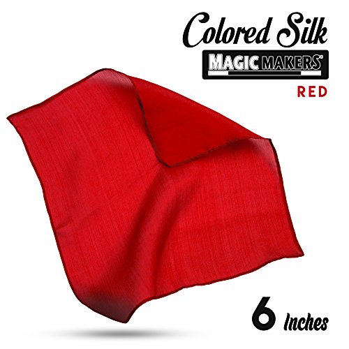 Magic Silk Pañuelo 100% Seda (15 x 15 cm) Rojo