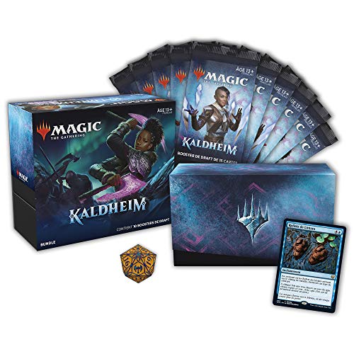 Magic The Gathering Kaldheim - Lote de 10 Paquetes de Tarjetas mágicas (150 Tarjetas Magic) y Accesorios