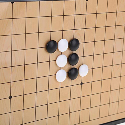 MAGT Go Game Set, 2-Go Go Game Set Tablero Plegable magnético Weiqi Juegos educativos para niños Adultos