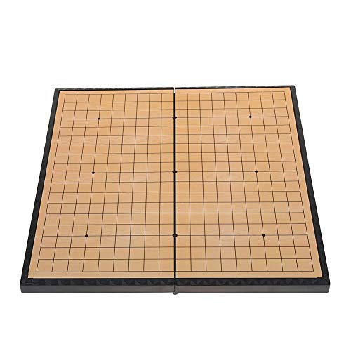 MAGT Go Game Set, 2-Go Go Game Set Tablero Plegable magnético Weiqi Juegos educativos para niños Adultos