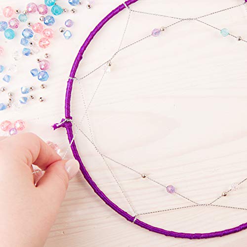 Make It Real - DIY Dreamcatcher.  Make Your Own Dream Catcher Arts and Crafts Kit for Tween Girls.  Includes Dream Catcher Hoop, Strings and Ribbons, Beads, Butterfly Pin and More