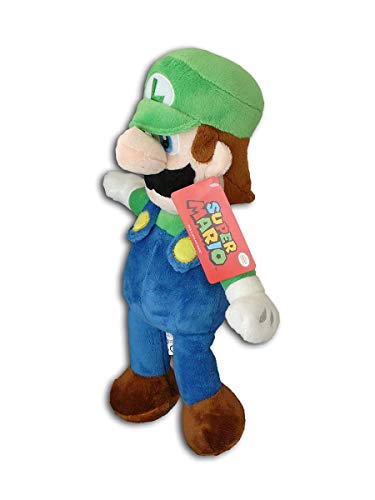 Mario Bros Super Peluche Luigi 35cm Calidad super soft