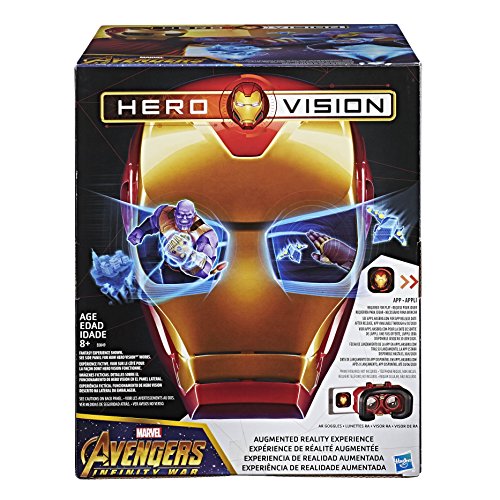 Marvel Avengers- Hero Vision Iron Man Realidad Aumentada, Talla única (Hasbro E0849175)