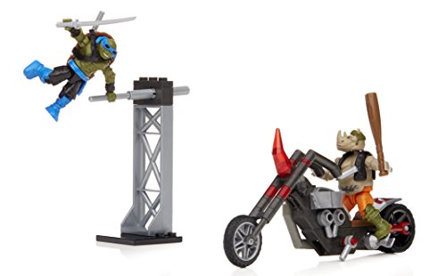 Mega Bloks Teenange Mutant Ninja Turtles: Out of The Shadows Rocksteady Moto Attack Playset