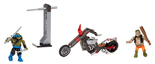 Mega Bloks Teenange Mutant Ninja Turtles: Out of The Shadows Rocksteady Moto Attack Playset