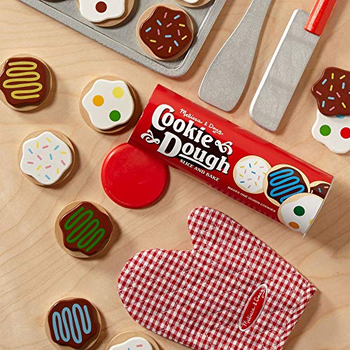 Melissa & Doug - Juego de madera para rebanar y hornear galletas (14074) , color/modelo surtido