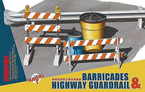 Meng Model 1:35 - Barricades and Highway Guardrail