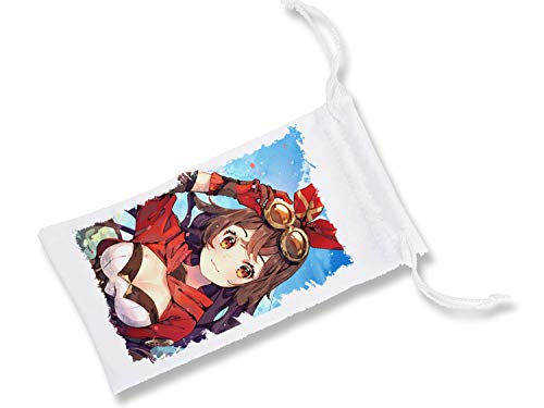 MERCHANDMANIA Pack con 3 Fundas Bolsa Multiusos ARQUERA Videojuego Anime Gafas Dados rol Personalizada Color