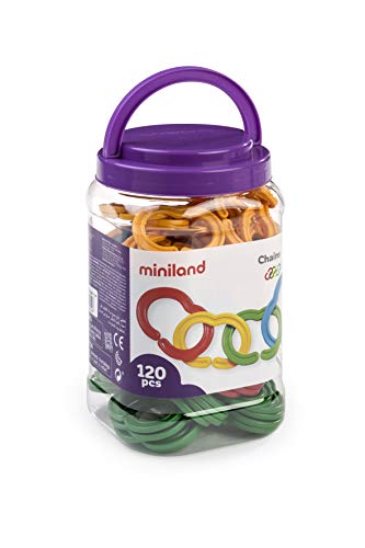 Miniland- Juego de Cadenas, Multicolor (31712)