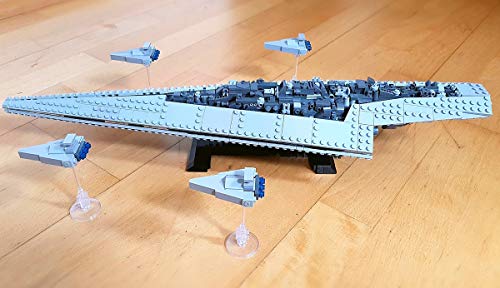 Modbrix Juego de 1185 bloques de construcción con diseño de estrella imperial, 56 cm, 1185