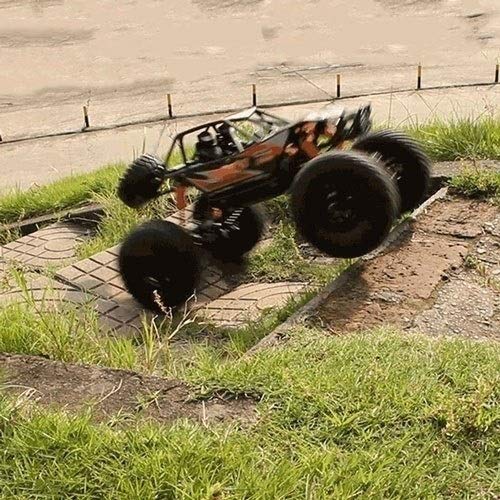 Modelo de coche rc camiones, pie grande 1/10 controlado de radio Rock Crawlers 4x4 RTR que conduce el coche eléctrico remoto doble Motors 8,4 kilometros de control de campo a través / H 2.4Ghz 4WD Tru