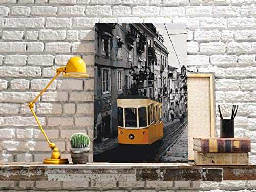 murando Pintura por Números Tranvia Ciudad 40x60 cm Cuadros de Colorear por Números Kit para Pintar en Lienzo con Marco DIY Bricolaje Adultos Niños Decoracion de Pared Regalos n-A-0889-d-a