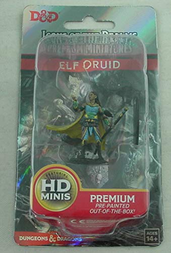 NECA- D&D Premium Miniatures Druida Figura Driuda Elfa, Multicolor (Wizkids 73821)