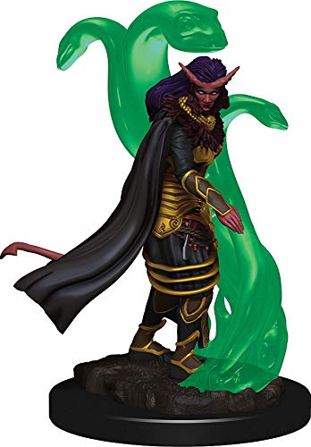 NECA- D&D Premium Miniatures Figura Bruja Tiefling, Multicolor (Wizkids 73818)