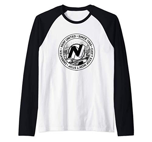 Nerf United Can't Stop Won't Stop Since 1969 Logo Camiseta Manga Raglan