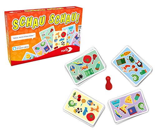 Noris Spiele Schau (Nur mit Amazon Mira el Juego de búsqueda rápido, Puede Jugar con un Dispositivo Equipado con Alexa, para 2 a 5 Jugadores a Partir de 5 años, Multicolor (608131752)