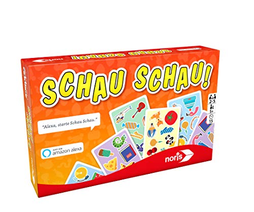 Noris Spiele Schau (Nur mit Amazon Mira el Juego de búsqueda rápido, Puede Jugar con un Dispositivo Equipado con Alexa, para 2 a 5 Jugadores a Partir de 5 años, Multicolor (608131752)