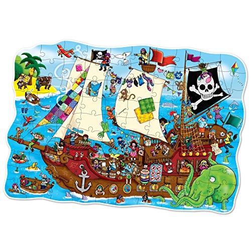 Orchard Toys Caribe Puzle (100 Piezas), diseño de Barco Pirata, 6+ (228)