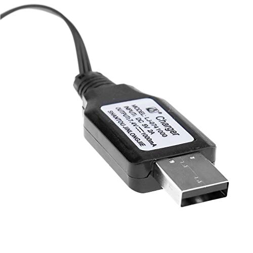 OTOTEC XH-3P - Cargador de cable USB 3 en 1 con batería de litio de 60 cm, 1 A, 7,4 V, batería de polímero de litio compatible con dron/cuadricóptero/helicóptero