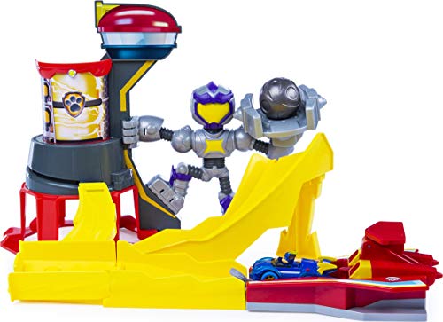 PAW Patrol True Metal Mighty Meteor Juego de Pistas de Lanzamiento a presión con Exclusivo vehículo de persecución, Escala 1:55