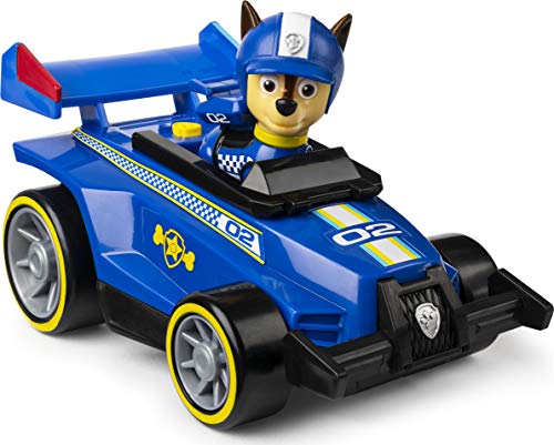 PAW Patrol Vehículo de Lujo Listo para Carrera, Rescate Chase Race and Go con Sonidos, para niños a Partir de 3 años