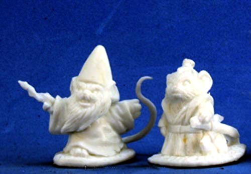 Pechetruite 2 x MOUSELING Wizard and Samurai - Reaper Bones Miniatura para Juego de rol Guerra - 77288