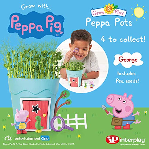 Peppa Pig PP102 Grow & Play Peppa Pots George Kids Animal & Insectos Hábitat Kits, Multi