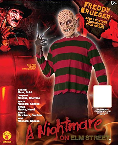 Pesadilla en Elm Street - Disfraz de Freddy Krueger, para adultos, talla única (Rubie's Spain 888434)