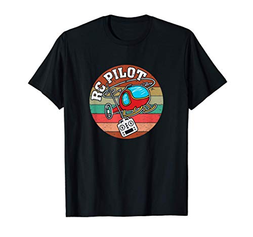 Piloto de helicóptero RC Aeromodelismo | Piloto RC Retro Camiseta