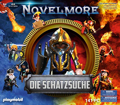 PLAYMOBIL Caja 70736 Novelmore La búsqueda del Tesoro con 5 Juegos Novelmore, Libro de Cocina y Cuaderno de Notas, a Partir de 6 años