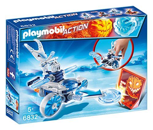 Playmobil Fire & Action Frosty de Hielo con Nave Lanzadera Muñecos y figuras, multicolor (6832)