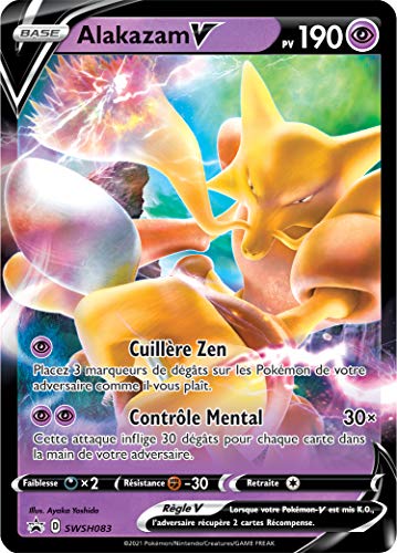 Pokémon - Estuche Alakazam 4 Boosters - Juego de Cartas coleccionables