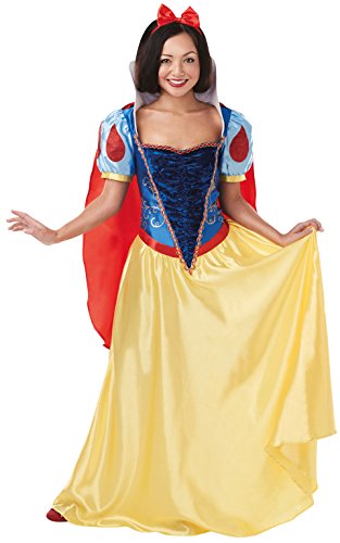 Princesas Disney - Disfraz de Blancanieves Deluxe para mujer, Talla M adulto (Rubie's 820515-M)