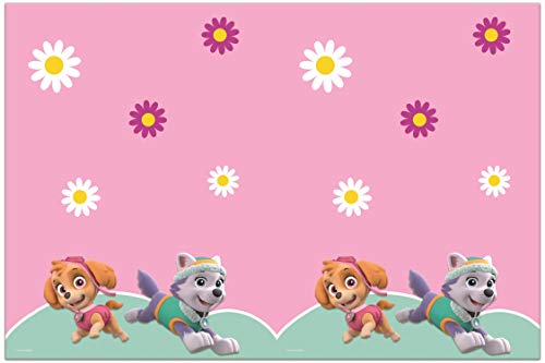 Procos- Skye & Everest Paw Patrol Mantel de plástico, Color Rosa y Verde, Multicolor (Ciao SRL PR90278)