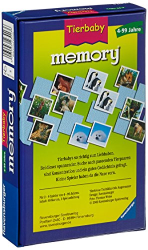 Ravensburger 23013 - Bebés Memory - Juego Infantil / Juego para Viajes, 4-99 años