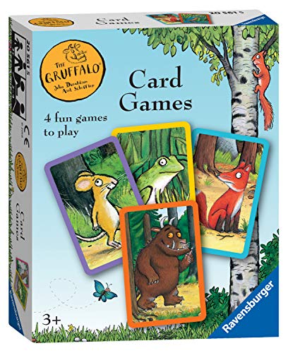 Ravensburger Juego de Cartas Gruffalo 20561 para niños de 3 años y 4 emocionantes Favoritos Snap, familias Felices, Intercambio o Parejas