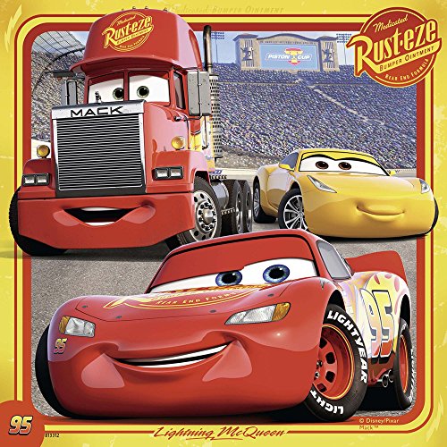 Ravensburger-Puzzle 3 x 49 Piezas, Cars 3, (8015)