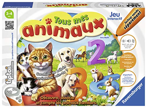 Ravensburger- tiptoi® 00838 - Juego Interactivo para Todos mis Animales, a Partir de 3 años