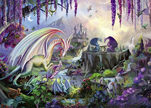 Ravensburger- Valle del Dragón Rompecabeza Piezas, Multicolor (Puzzle 2000 Pz)