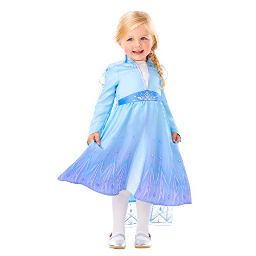 Rubies clásico de Elsa de Frozen para niñas 2-3 años Disfraz, (Rubie'S Spain, S.L. 300284-T)