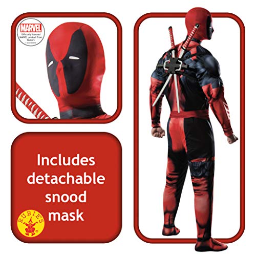 Rubies - Disfraz de Deadpool Deluxe para adulto, M (Rubies 810109)