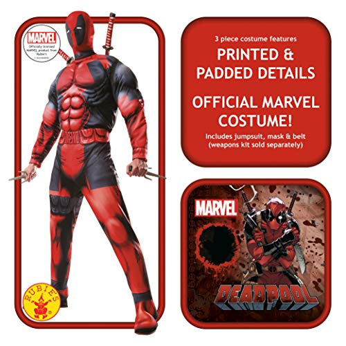 Rubies - Disfraz de Deadpool Deluxe para adulto, M (Rubies 810109)