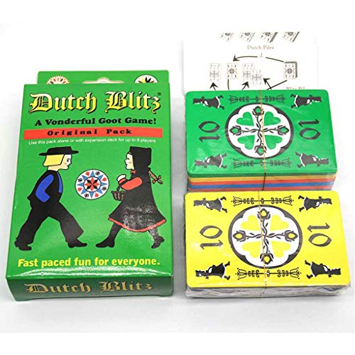 RWX Juego De Cartas Dutch Blitz, Recolección De Ocio Familiar Padre-niño Juego Interactivo Juego (Color : M-3)