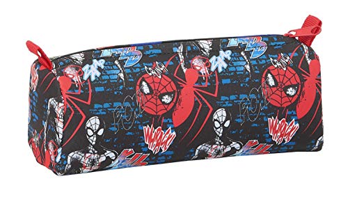 Safta Portatodo con cremallera y compartimiento de SpiderMan Go Hero, 210x70x80mm