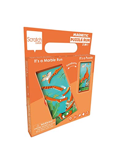 Scratch Juego magnético 276181173, Dinosaurios, Carrera de canicas, Juego de Habilidad para niños a Partir de 3 años