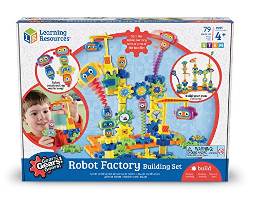 Set de construcción de la fábrica de Robots de Gears! Gears! Gears! de Learning Resources