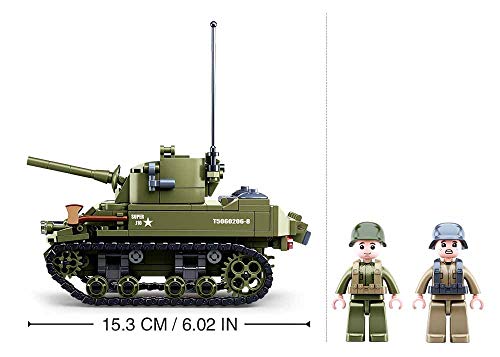 Sluban M38-B0856 WWII-m5 Tanque Ligero