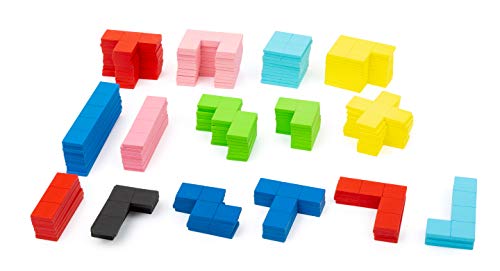 Small Foot Company- Small Foot 11403 Puzzle de Madera Tetris, 114 Piezas, Juego Educativo con Patrones geométricos Generales juguetes, Multicolor , color/modelo surtido