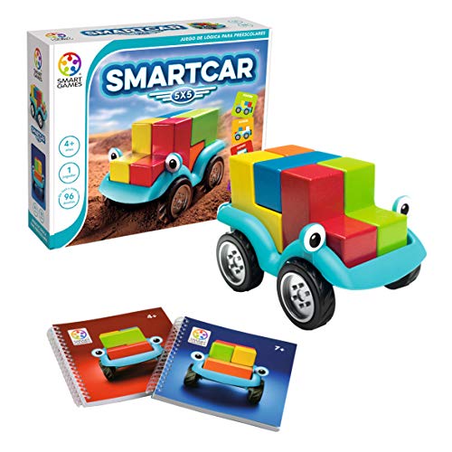 smart games Smart Car 5x5 lógica para niños (SG018ES), Juego Educativo, Juguetes de Madera