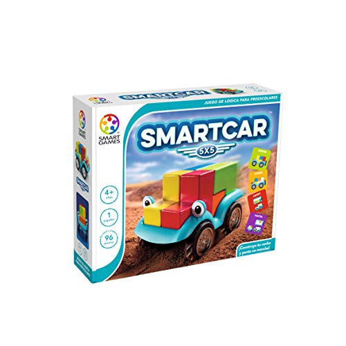 smart games Smart Car 5x5 lógica para niños (SG018ES), Juego Educativo, Juguetes de Madera